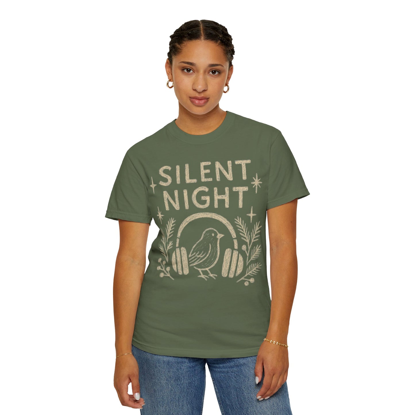 Silent Night Christmas T-Shirt Comfort Colors