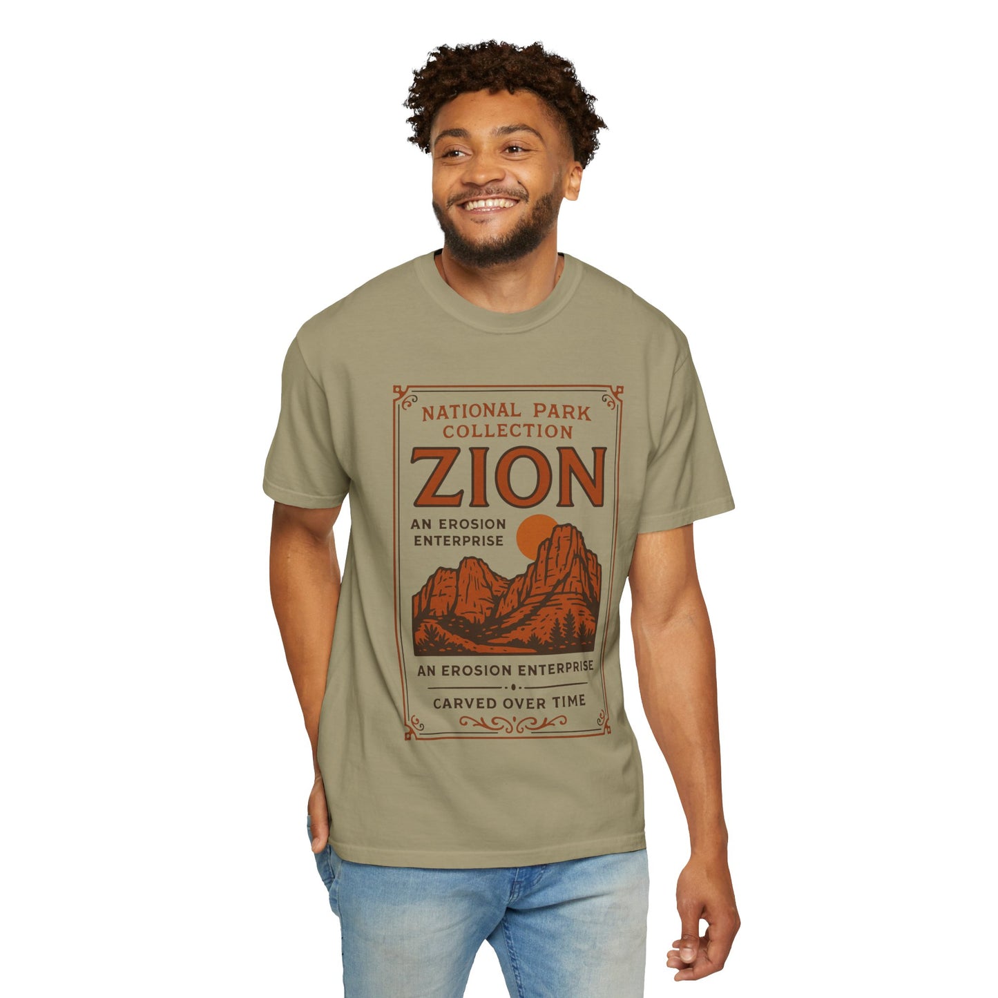 Zion National Park Poster T-Shirt | Canyon Landscape Tee Comfort Colors T-shirt