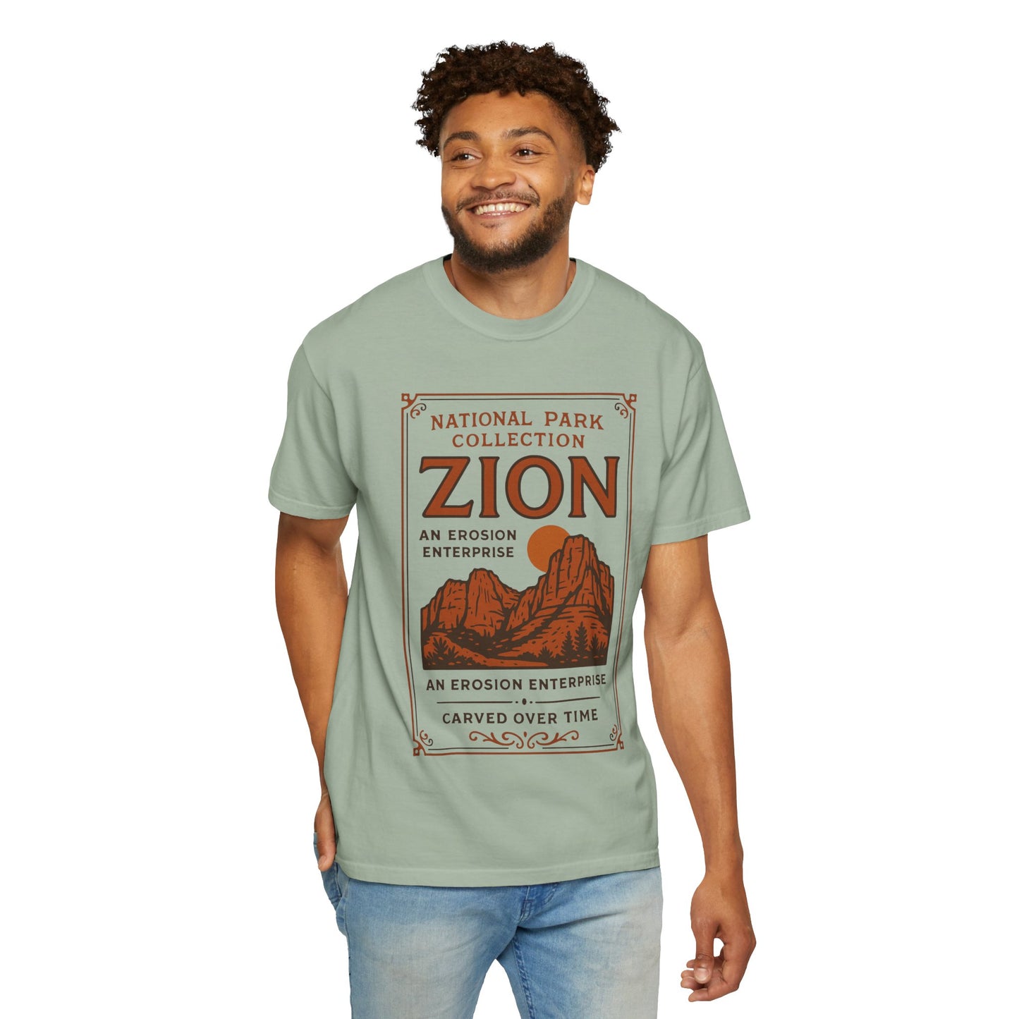 Zion National Park Poster T-Shirt | Canyon Landscape Tee Comfort Colors T-shirt