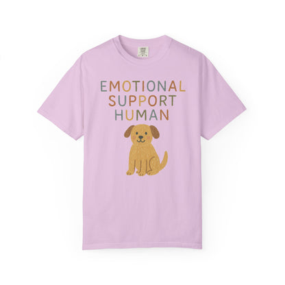 Emotional Support Human dog illustration T-Shirt | Cute Pet Lover Tee Comfort Colors T-shirt