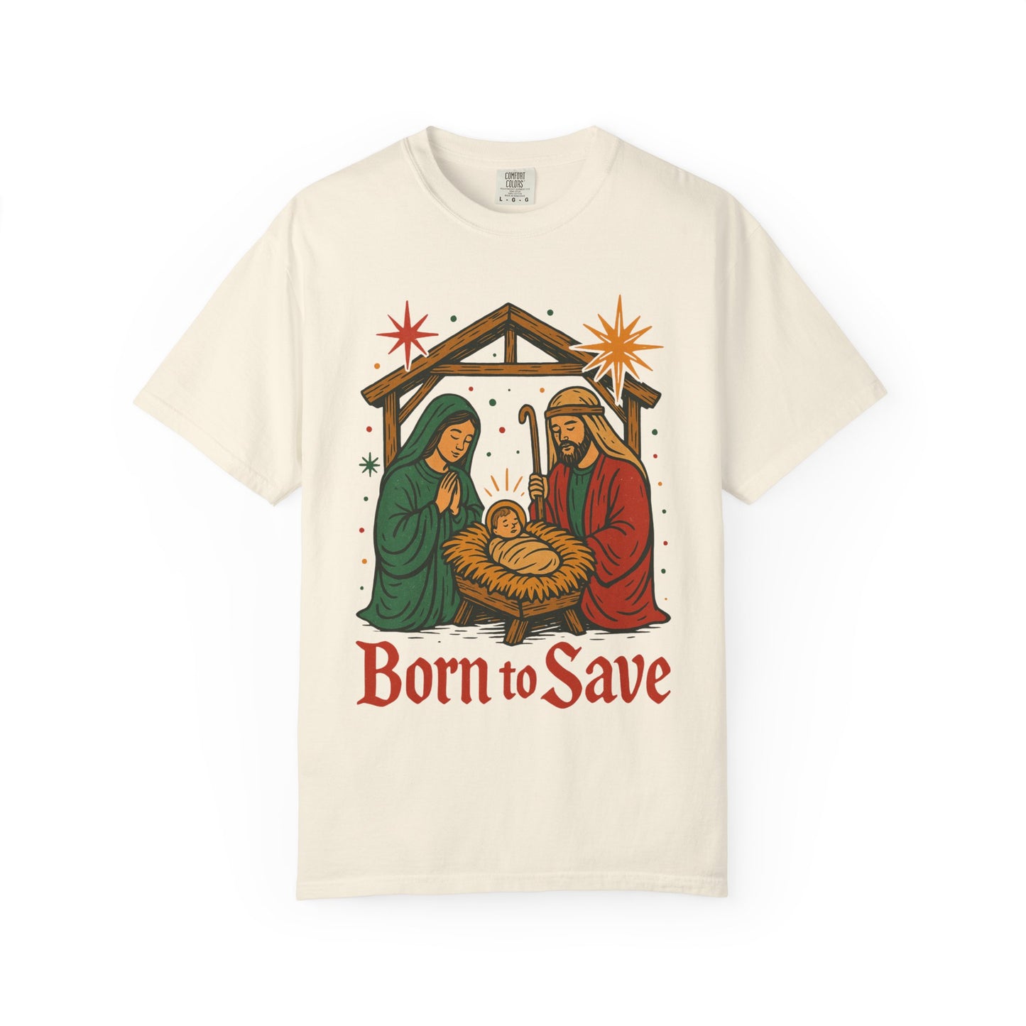 Born to Save Comfort Colors Christmas tshirt