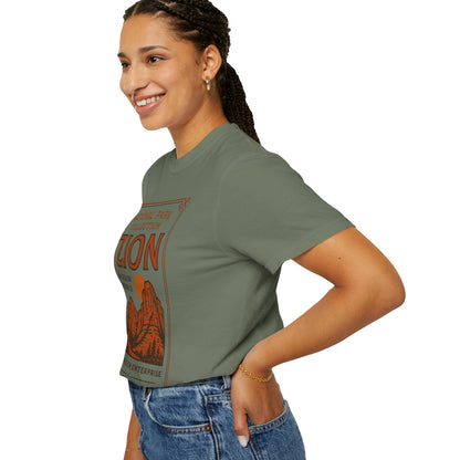 Zion National Park Poster T-Shirt | Canyon Landscape Tee Comfort Colors T-shirt