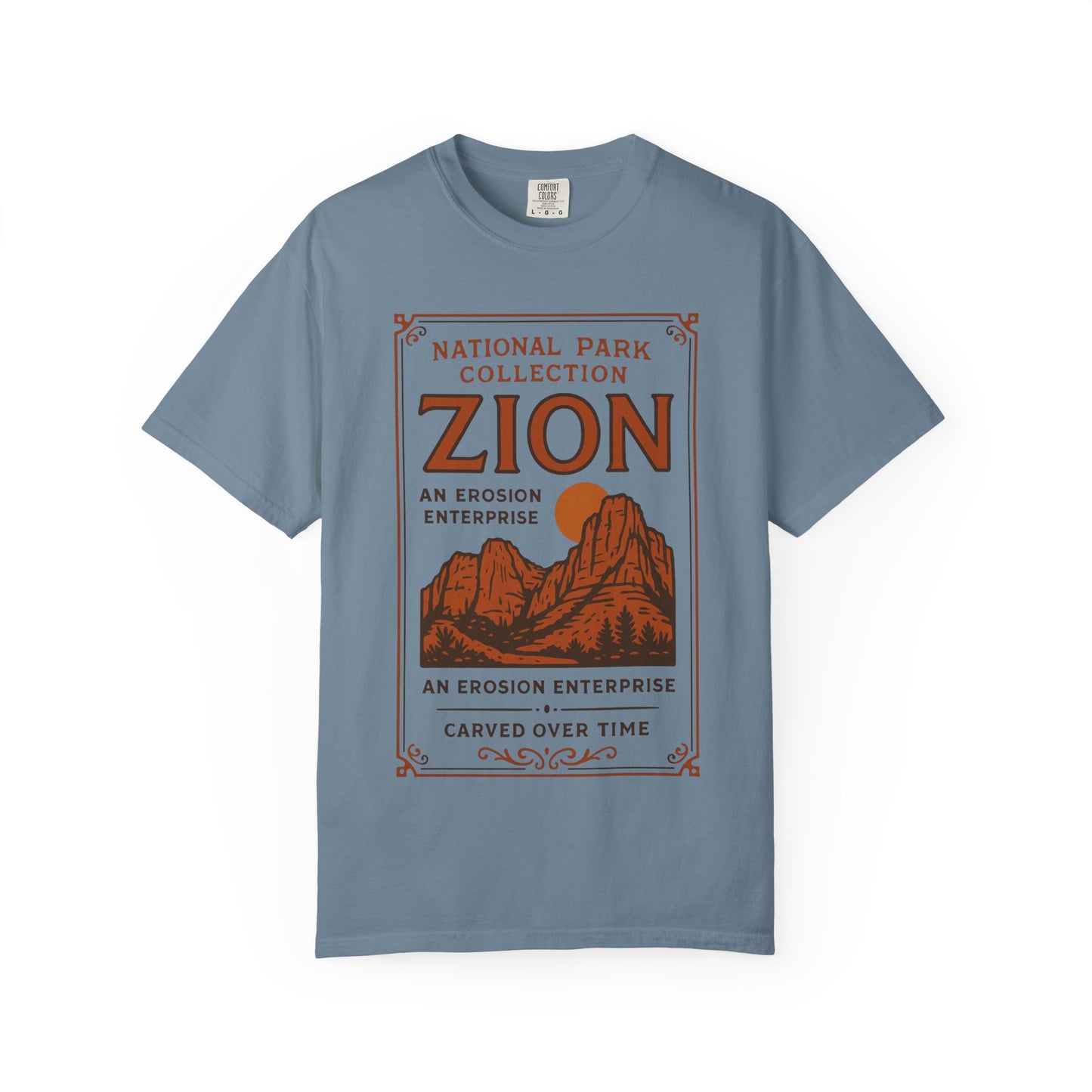 Zion National Park Poster T-Shirt | Canyon Landscape Tee Comfort Colors T-shirt