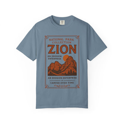 Zion National Park Poster T-Shirt | Canyon Landscape Tee Comfort Colors T-shirt