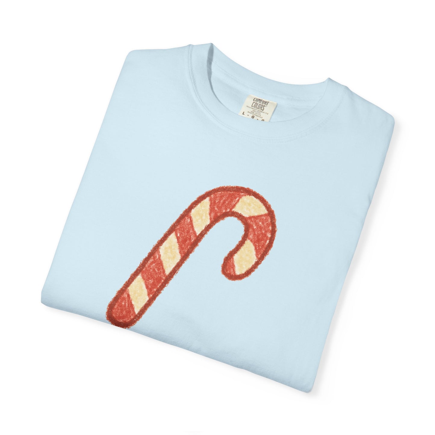 Candy Cane Twist T-shirt | Christmas Comfort Colors garment-dyed T-shirt