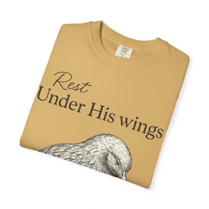 Under His Wings, Faith Comfort Colors T-shirt