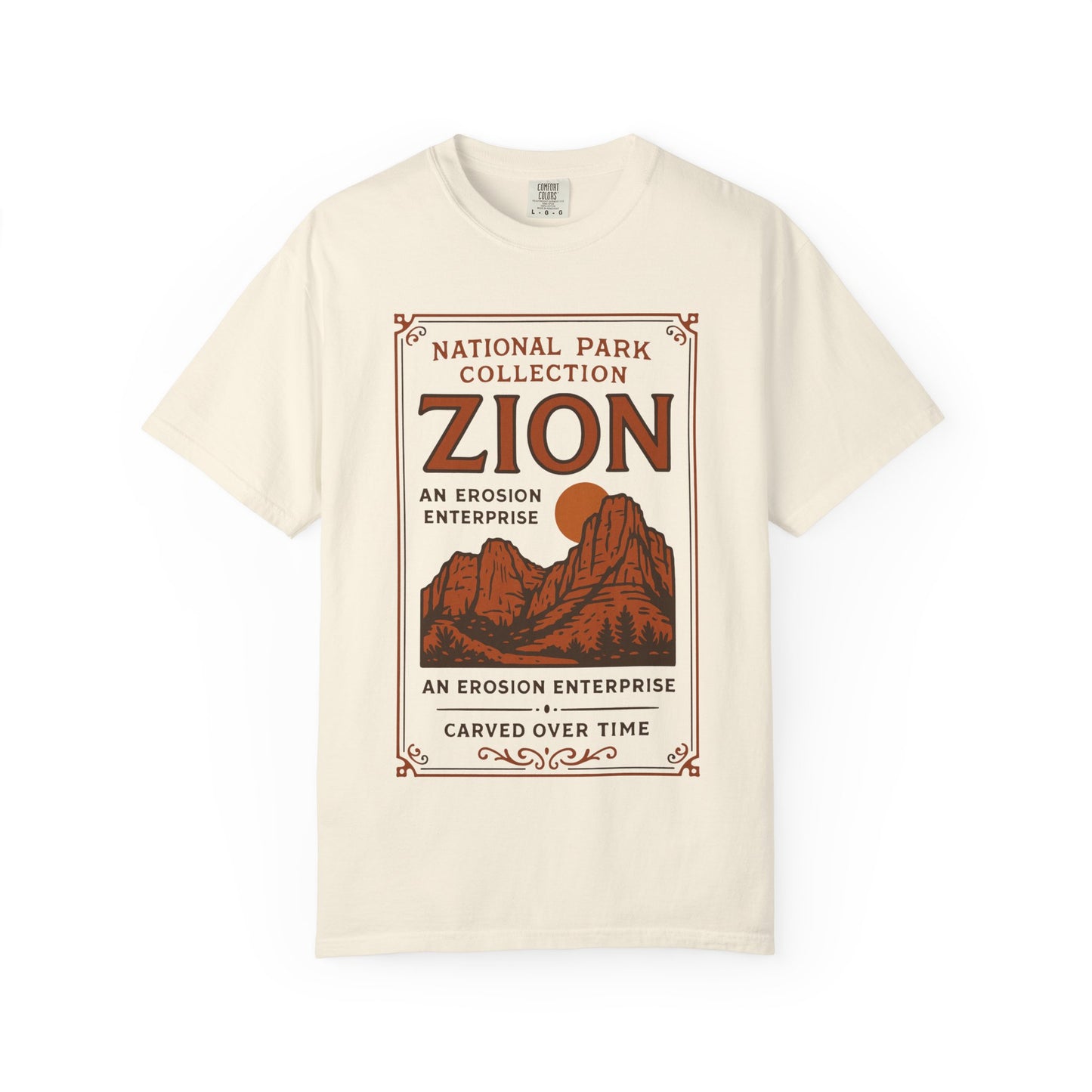 Zion National Park Poster T-Shirt | Canyon Landscape Tee Comfort Colors T-shirt