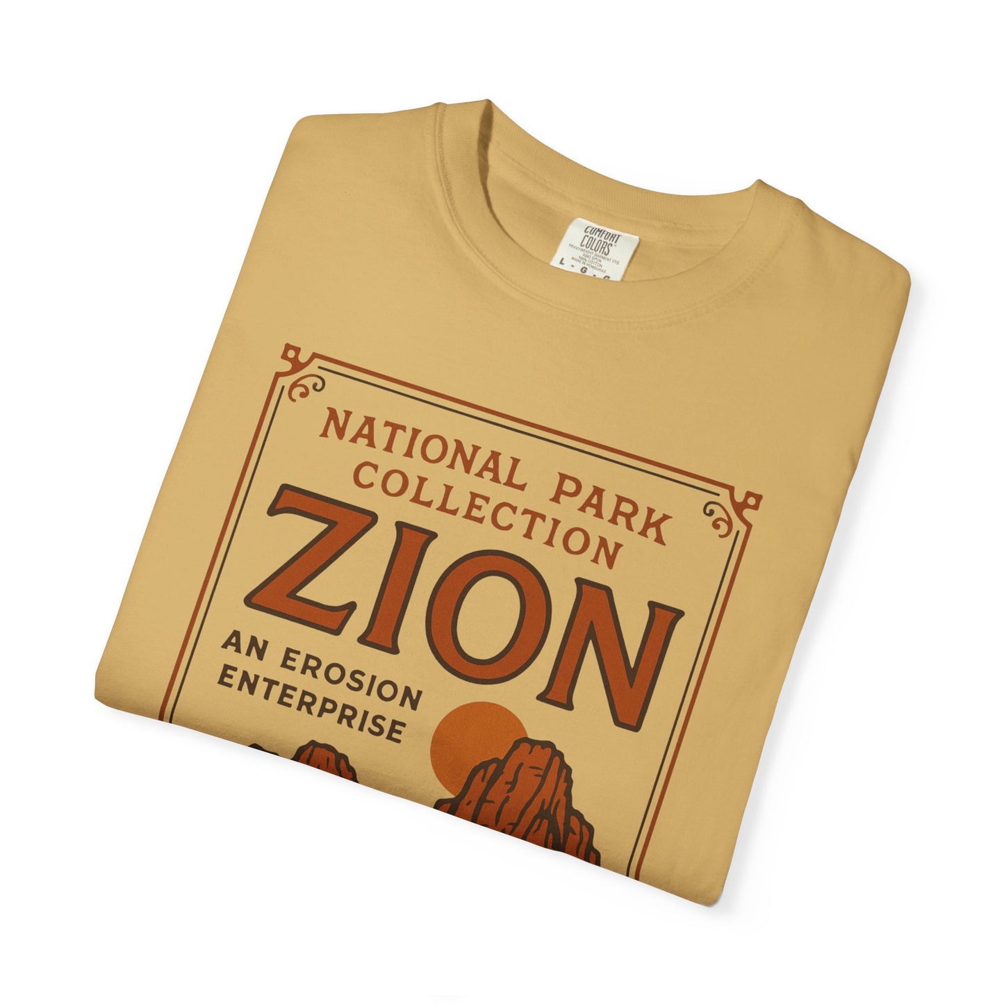 Zion National Park Poster T-Shirt | Canyon Landscape Tee Comfort Colors T-shirt