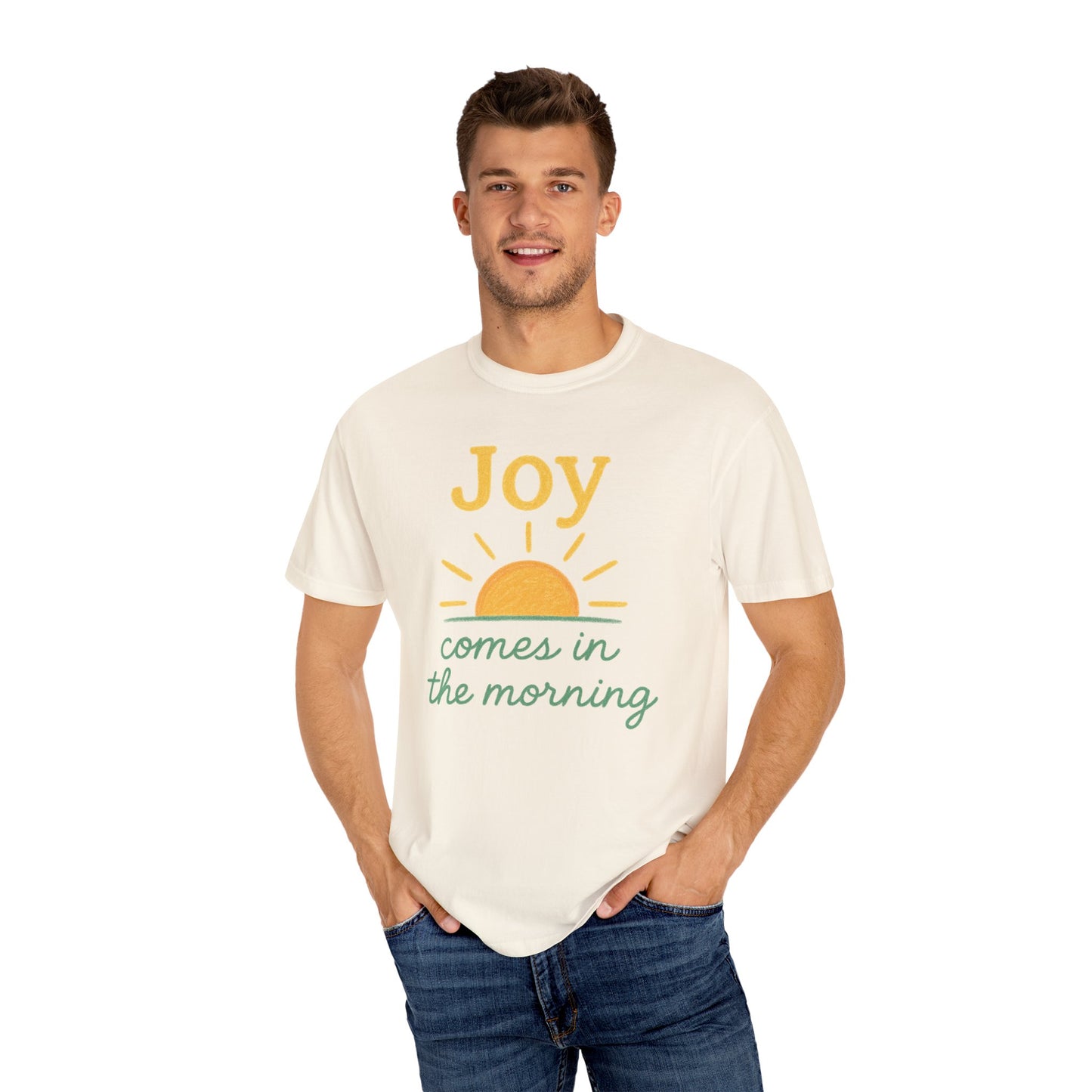 Joy Comes in the Morning T-shirt | Faith Scripture Tee Comfort Colors t-shirt
