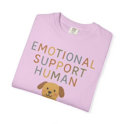 Emotional Support Human dog illustration T-Shirt | Cute Pet Lover Tee Comfort Colors T-shirt