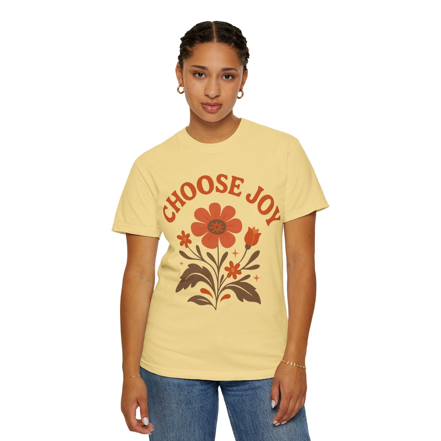 Choose Joy Comfort Colors T-Shirt — Positive Message Graphic Tee