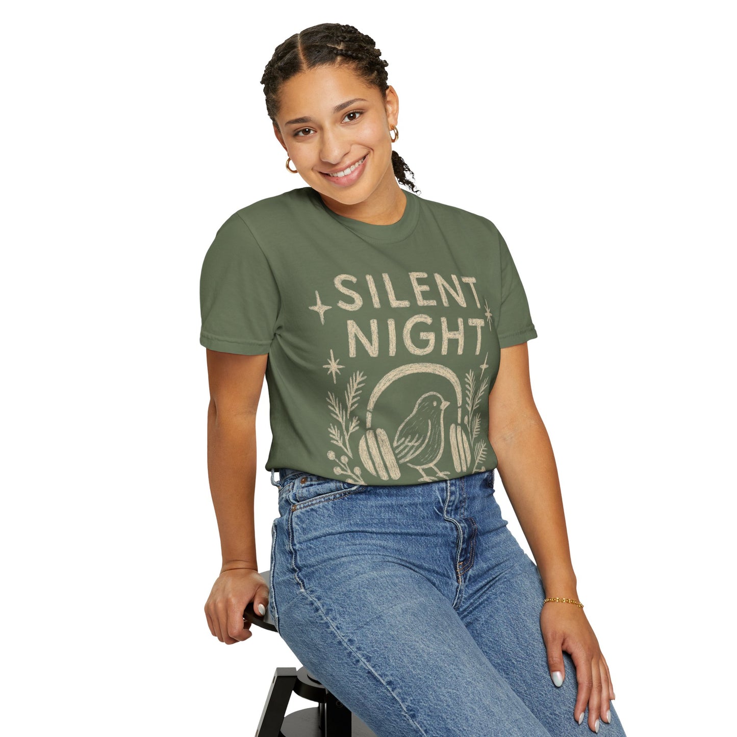 Silent Night Christmas T-Shirt Comfort Colors