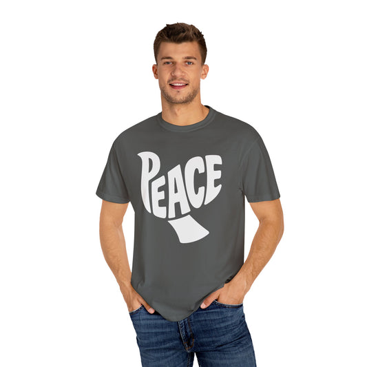 Dove Peace Comfort Colors Tee, Unisex Shirt for Dove Lovers, Peaceful Vibes Tee, Unique Gift for Peace Enthusiasts, Casual Dove Graphic Tee,