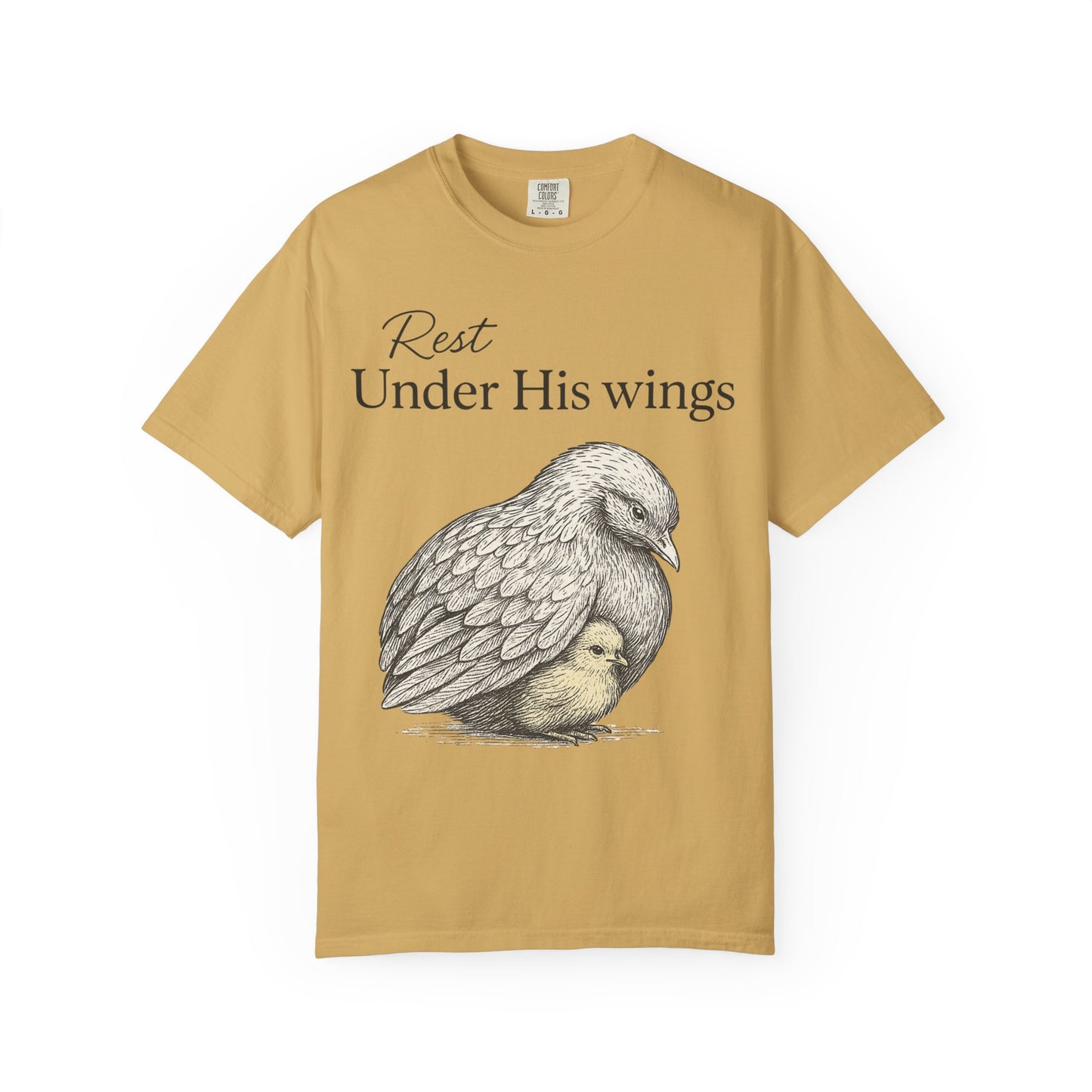Under His Wings, Faith Comfort Colors T-shirt