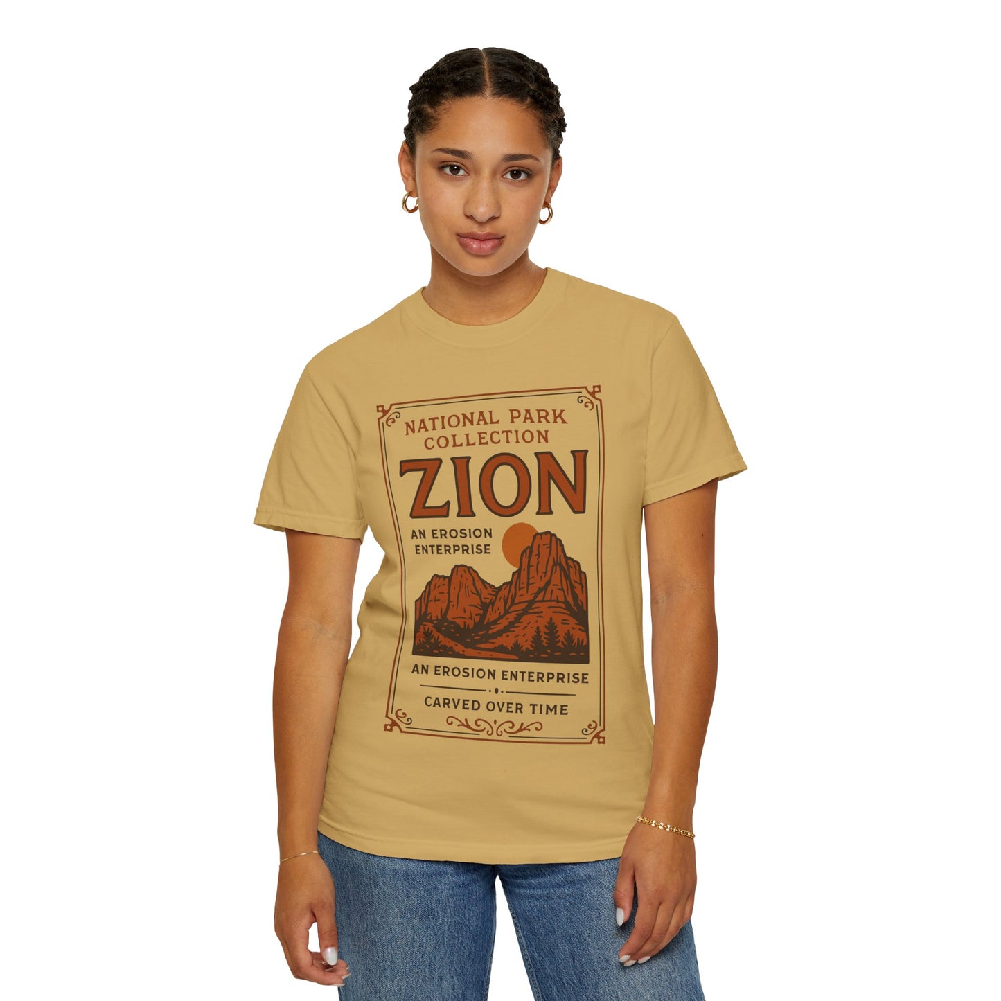 Zion National Park Poster T-Shirt | Canyon Landscape Tee Comfort Colors T-shirt