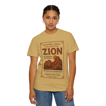 Zion National Park Poster T-Shirt | Canyon Landscape Tee Comfort Colors T-shirt