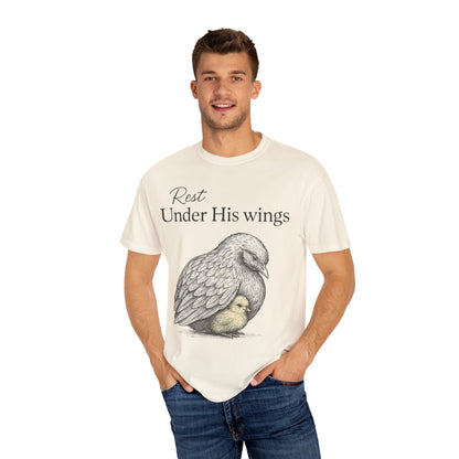 Under His Wings, Faith Comfort Colors T-shirt