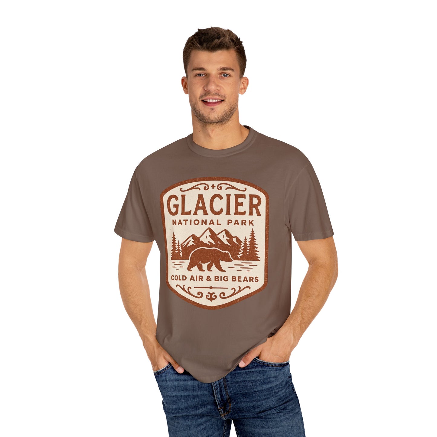 Glacier National Park Comfort Colors T-shirt | Glacier Design, Outdoor Tee