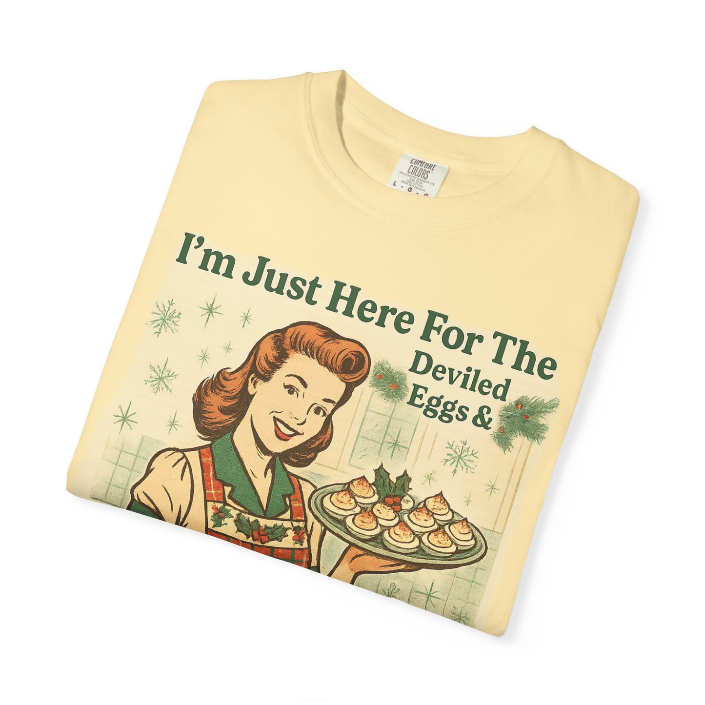 Family Drama Comfort Colors T-Shirt for Thanksgiving and Christmas Reunion - Funny Tee, Unisex Shirt, Garment-Dyed Top, Holiday Gift, Family