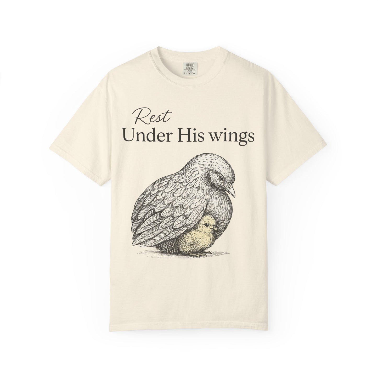 Under His Wings, Faith Comfort Colors T-shirt