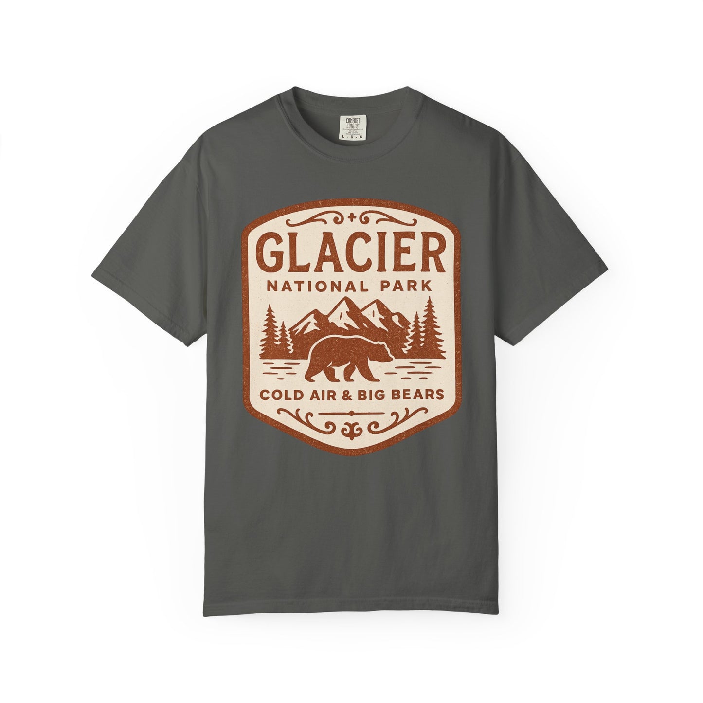 Glacier National Park Comfort Colors T-shirt | Glacier Design, Outdoor Tee
