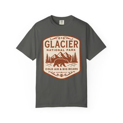 Glacier National Park Comfort Colors T-shirt | Glacier Design, Outdoor Tee