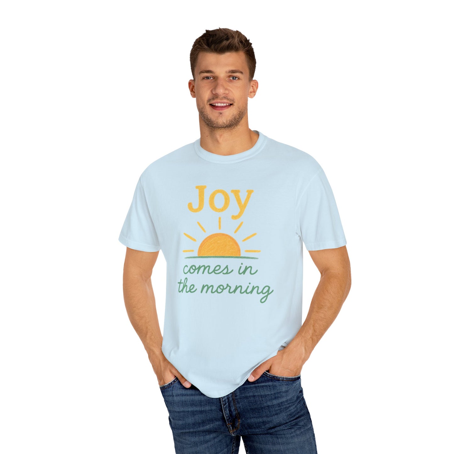 Joy Comes in the Morning T-shirt | Faith Scripture Tee Comfort Colors t-shirt