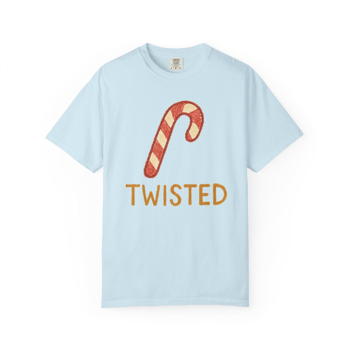 Candy Cane Twist T-shirt | Christmas Comfort Colors garment-dyed T-shirt