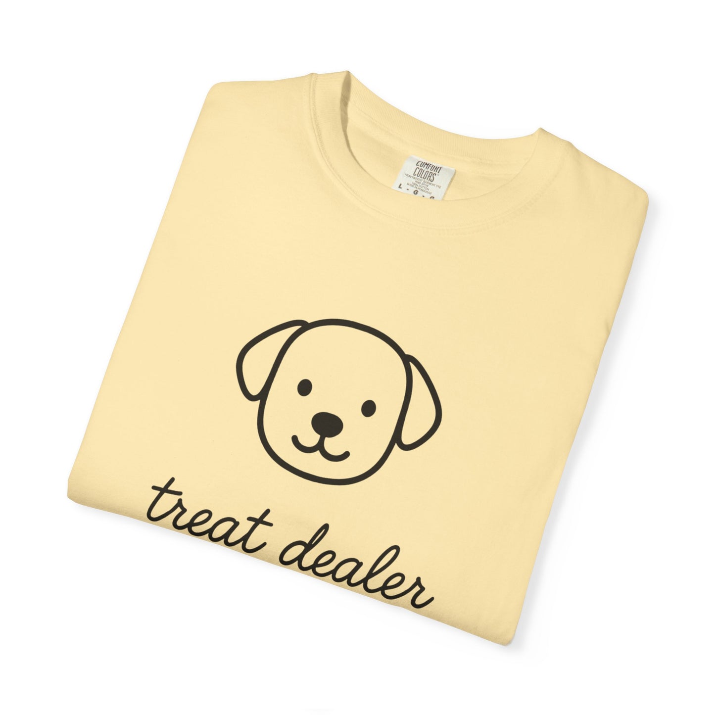 Treat Dealer Comfort Colors Unisex T-shirt, Dog Lover Shirt, Pet Owner Tee, Gift for Dog Mom, Casual Tee, Garment Dyed Tshirt