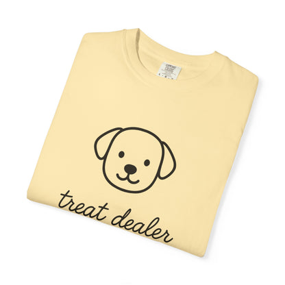 Treat Dealer Comfort Colors Unisex T-shirt, Dog Lover Shirt, Pet Owner Tee, Gift for Dog Mom, Casual Tee, Garment Dyed Tshirt