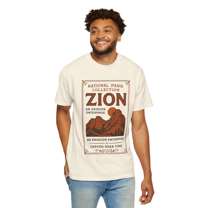 Zion National Park Poster T-Shirt | Canyon Landscape Tee Comfort Colors T-shirt