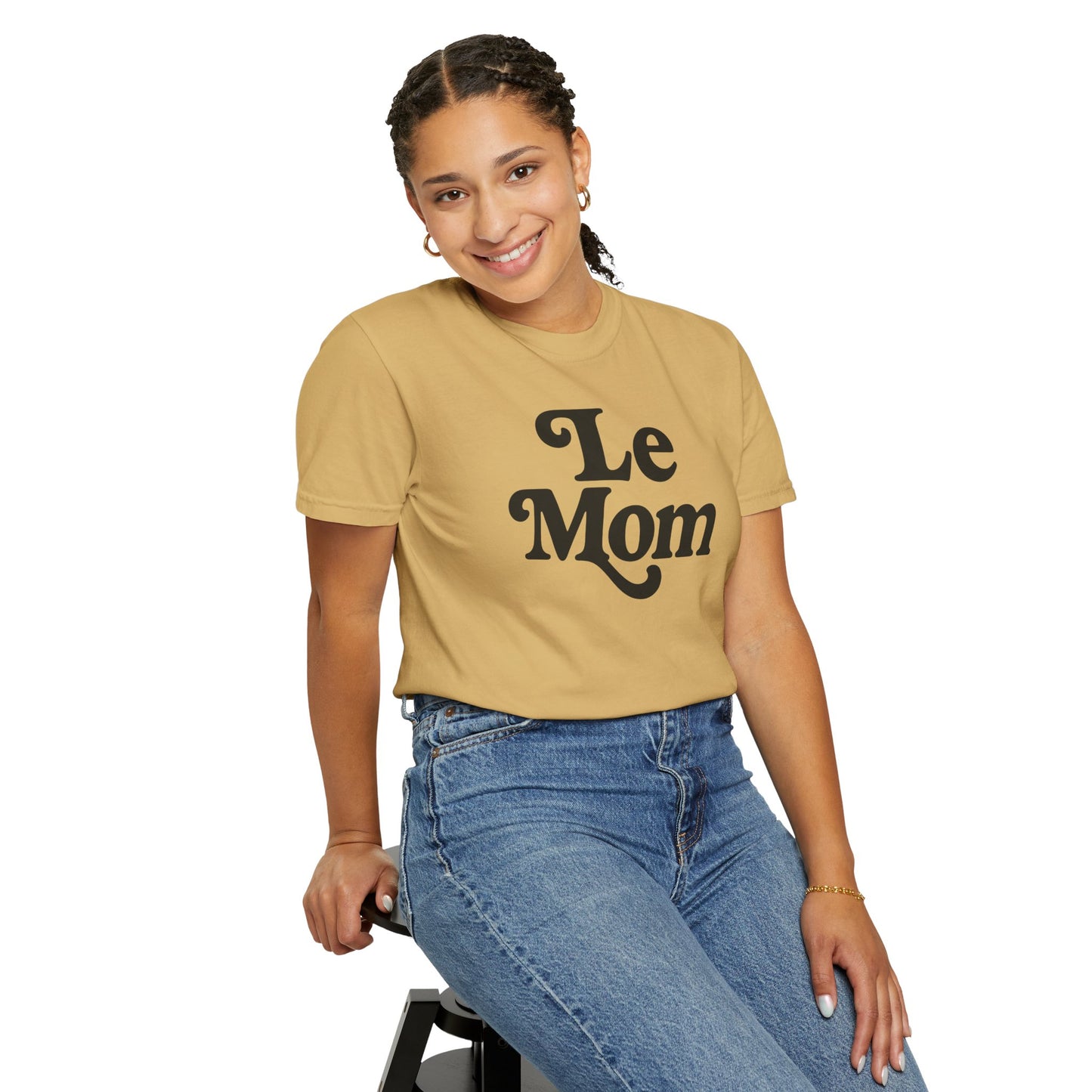 Le Mom T-Shirt | Retro Script Mom Tee, Mother's Day Shirt, Comfort Colors